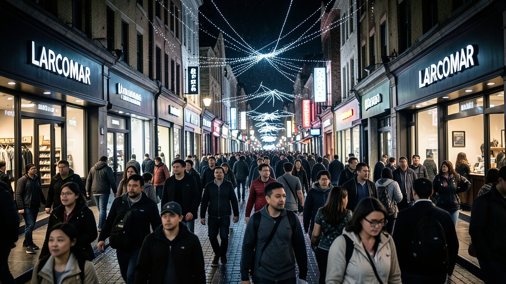 Tránsito colapsado y aglomeraciones en Larcomar por show de drones del BTS
