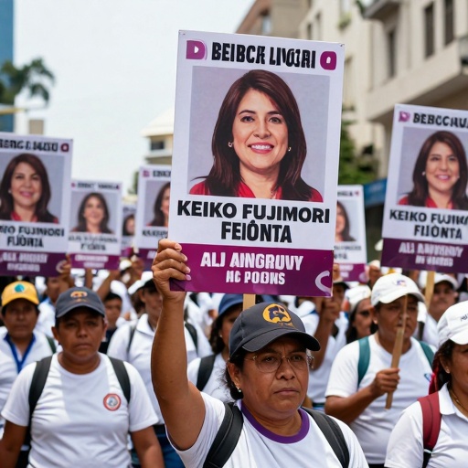 CGTP marcha por Lima contra facultades laborales del gobierno de Keiko Fujimori