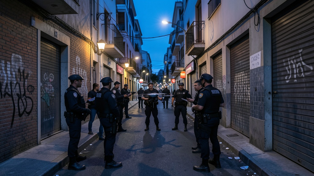 Operativo policial captura menores extorsionadores en Comas con apoyo de drones