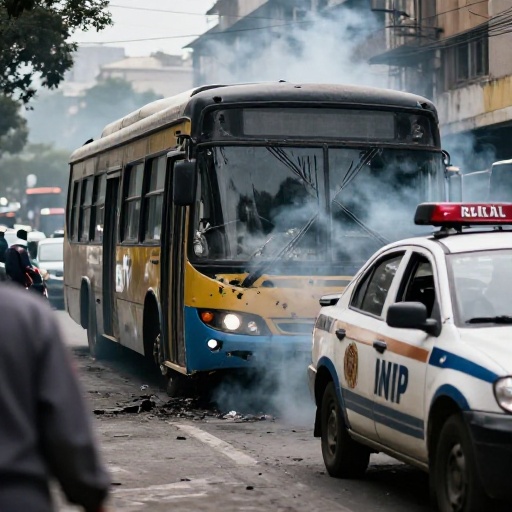 Choque entre bus del Metropolitano y patrullero de la PNP en Alfonso Ugarte, Cercado