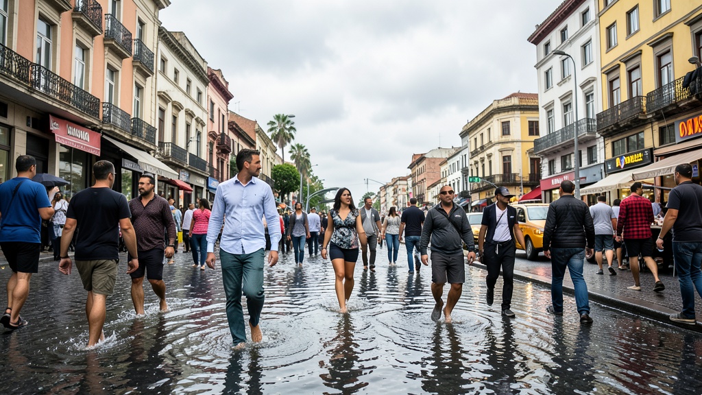 Intensa llovizna alerta a vecinos en Lima: riesgo de anegamientos