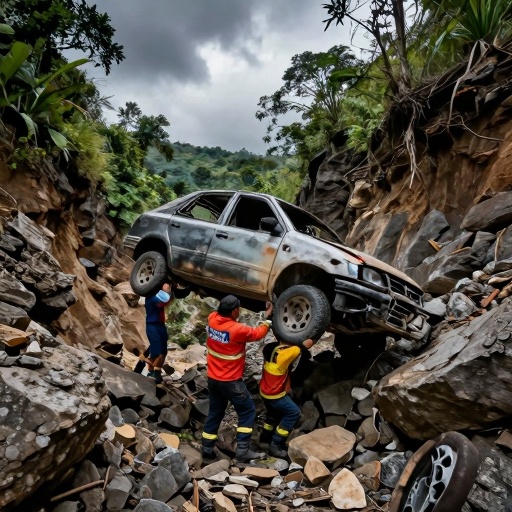 Trágico accidente en Honduras deja tres muertos y un herido por caída al barranco