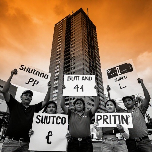 Vecinos de Surco protestan por edificio que altera la tranquilidad del distrito