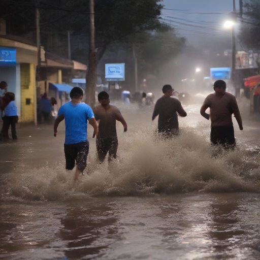 Lluvias bloquean acceso al Hospital de Emergencias Villa El Salvador
