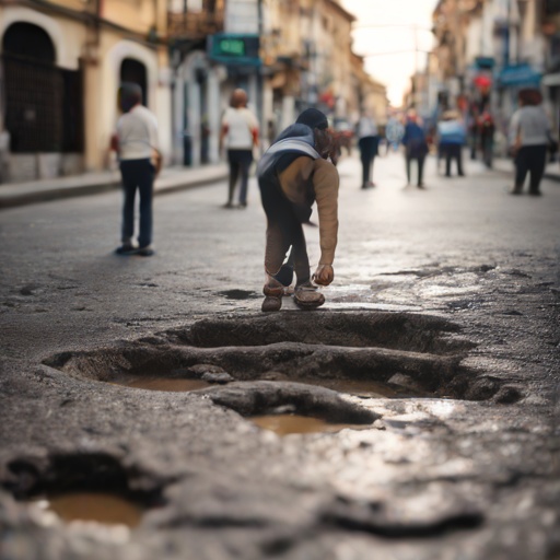 Vecinos de Carabayllo denuncian abandono: baches y huecos dominan las calles alrededor de la Plaza Ocho
