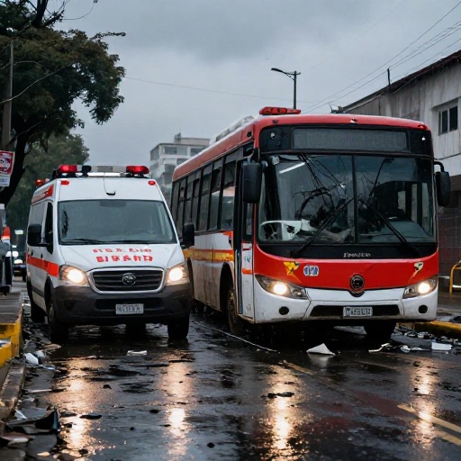 Triple choque en Pasamayito, Comas: cisterna y bus dejan dos heridos