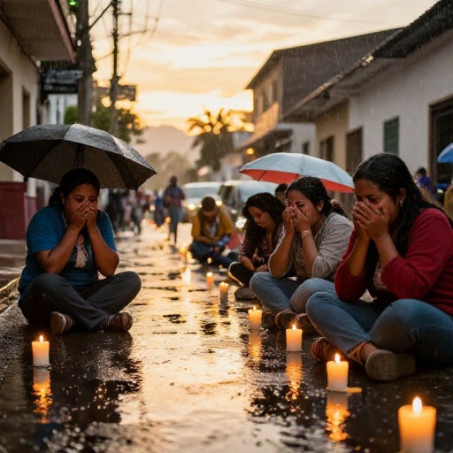 Vigilia por China Polo: vecinos lloran a la candidata asesinada en Nuevo Chimbote