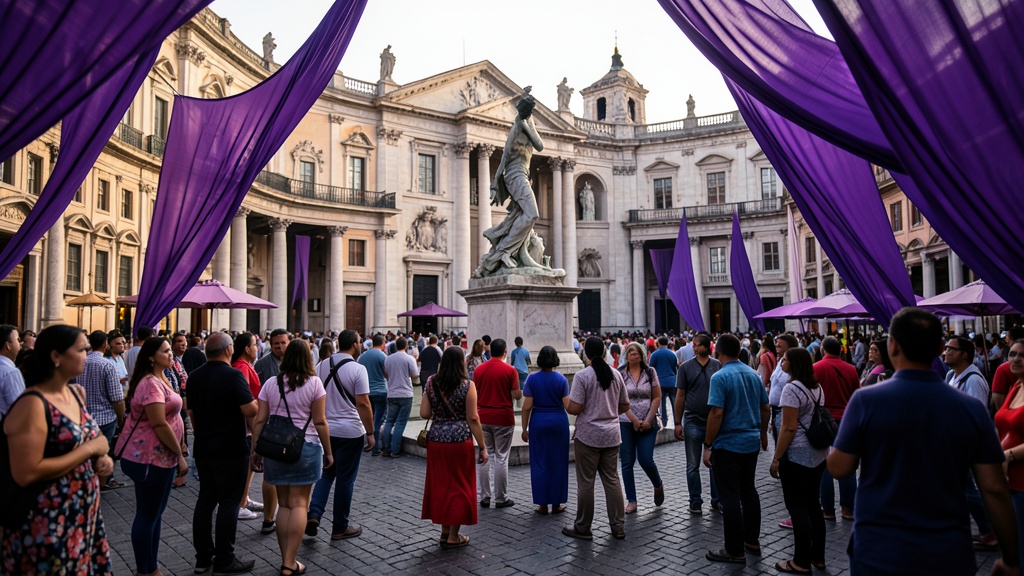 Centro Histórico se viste de morado por el Señor de los Milagros y la visita de BTS