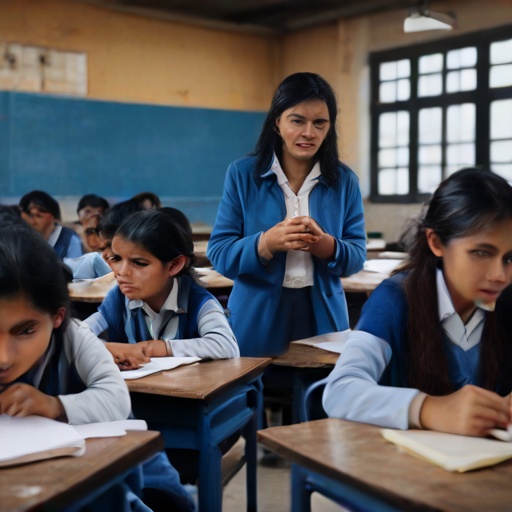 Diputada Norma Yarrow fiscaliza colegio en San Juan de Lurigancho