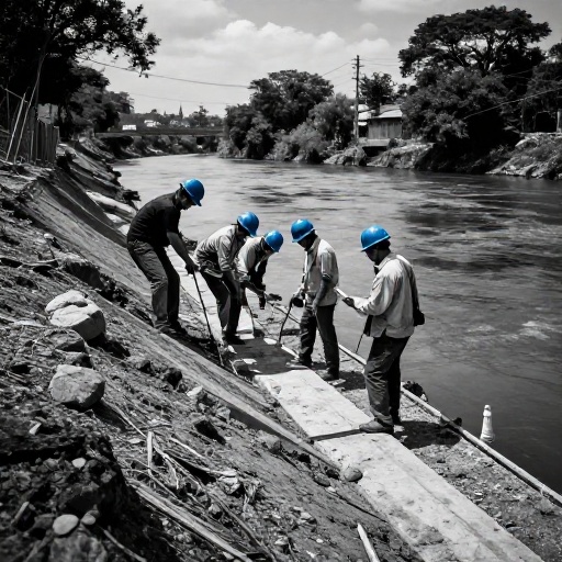 Vivienda y MML supervisan obras preventivas ante el FEN en el Río Chillón