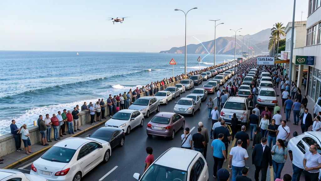 Congestión en Larco y Costa Verde por show de drones de BTS en Miraflores