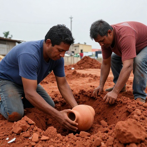 Hallazgo arqueológico en Chorrillos: vasija de 600 años encontrada durante obras de gas